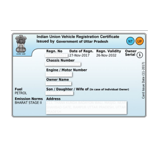 (RC) Vehicle Registration Certificate (PVC)